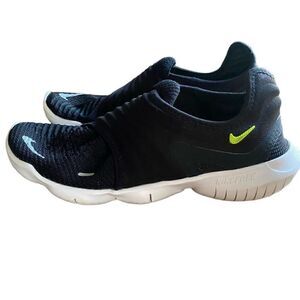 Nike Womens Free Rn Flyknit 3.0 White Running Shoes